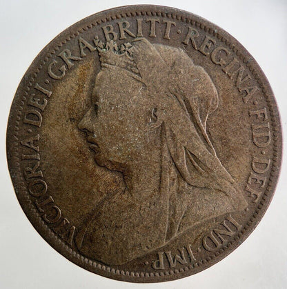 1895 Victoria One Penny Coin | Fine Collectable Grade