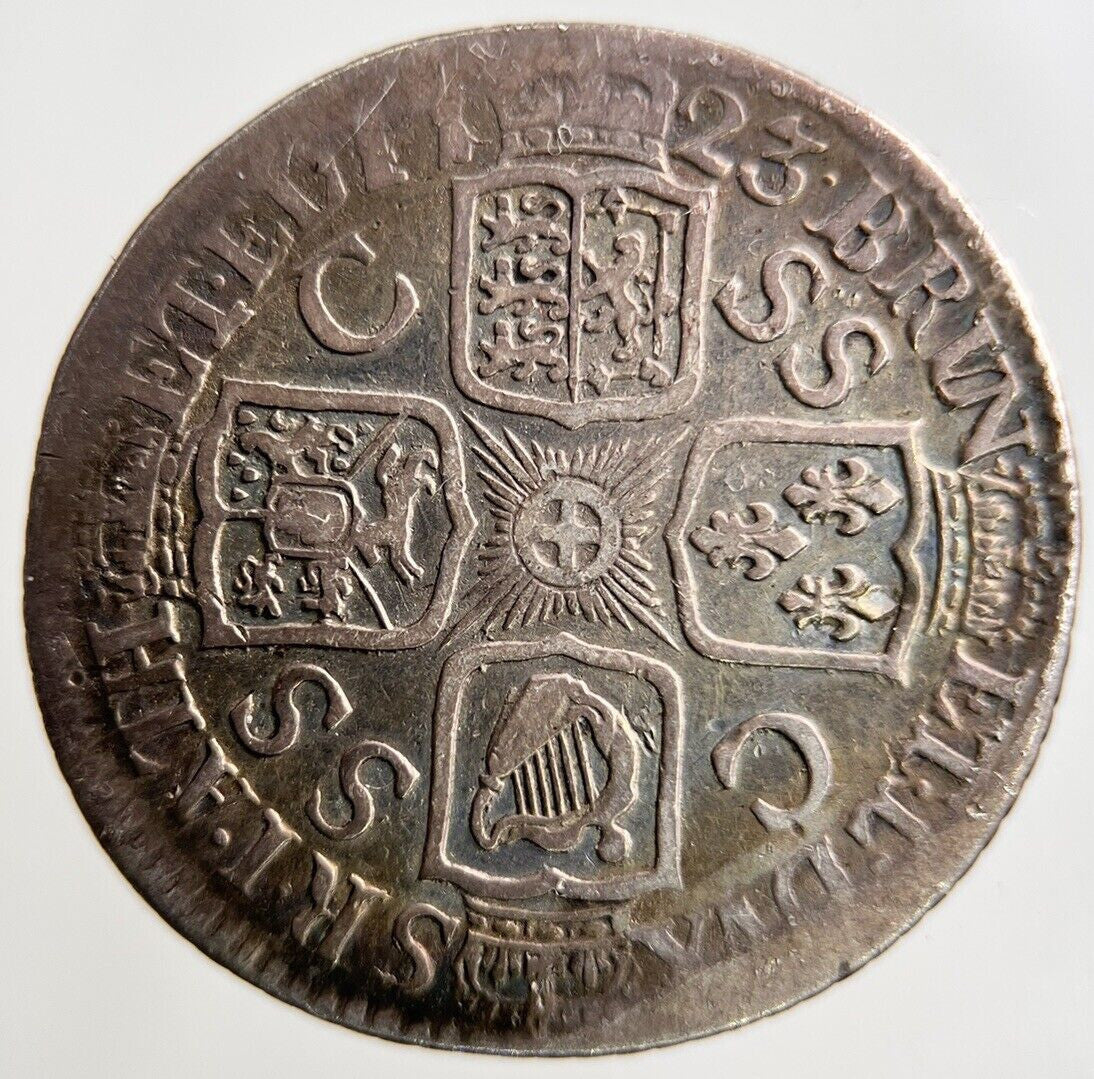 1723 George I 1st Shilling Silver Coin | Fine Collectable Grade