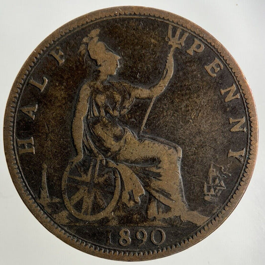 1890 Victoria Half-Penny Coin | Fine Collectable Grade