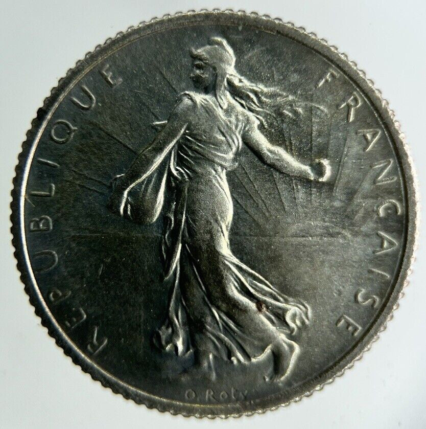 1918 France 1 Franc Silver Coin | Fine Collectable Grade