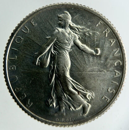 1918 France 1 Franc Silver Coin | Fine Collectable Grade