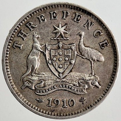 1910 Australia Threepence Silver Coin | Very High Grade | a8306