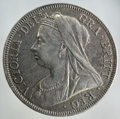 1896 Victoria Half-Crown Silver Coin | Very High Grade
