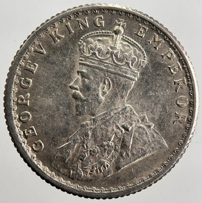 1918 1/4 Rupee India Silver Coin | Very High Grade | a2418