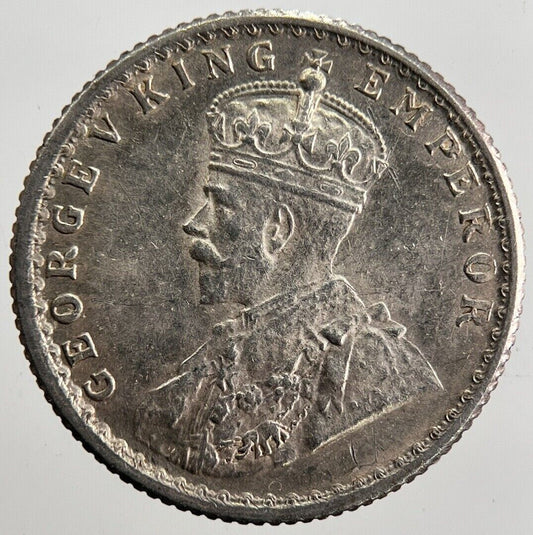 1918 1/4 Rupee India Silver Coin | Very High Grade | a2418