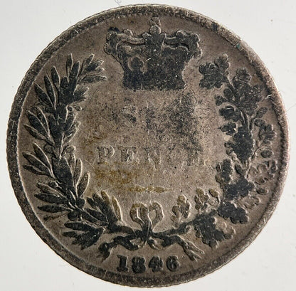 1846 Victoria Sixpence Silver Coin | Collectable Grade