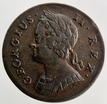 1741 George II 2nd Farthing Coin | Very High Grade