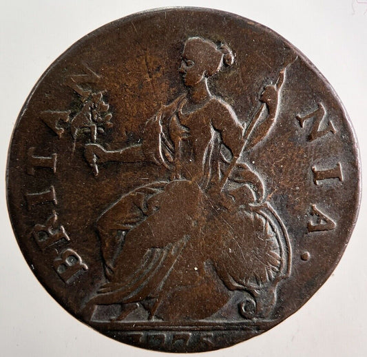 1775 George III 3rd Half-Penny Coin | Fine Collectable Grade