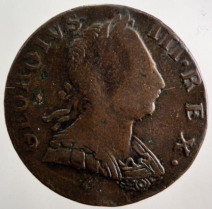 1775 George III 3rd Half-Penny Coin | Fine Collectable Grade