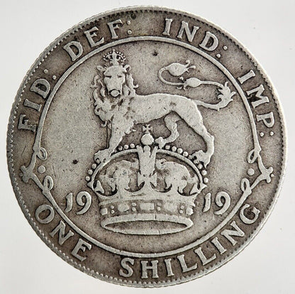 1919 George V Shilling Silver Coin | Fine Collectable Grade