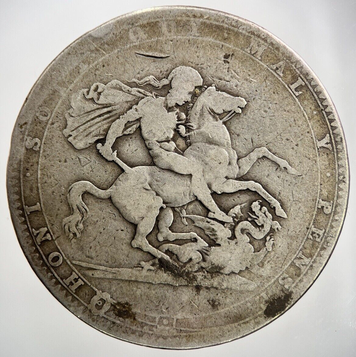 1820 George III Crown | British Silver Coin | Collectable Grade | a984