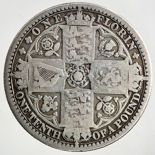1849 Victoria Gothic Florin Silver Coin | Collectable Grade