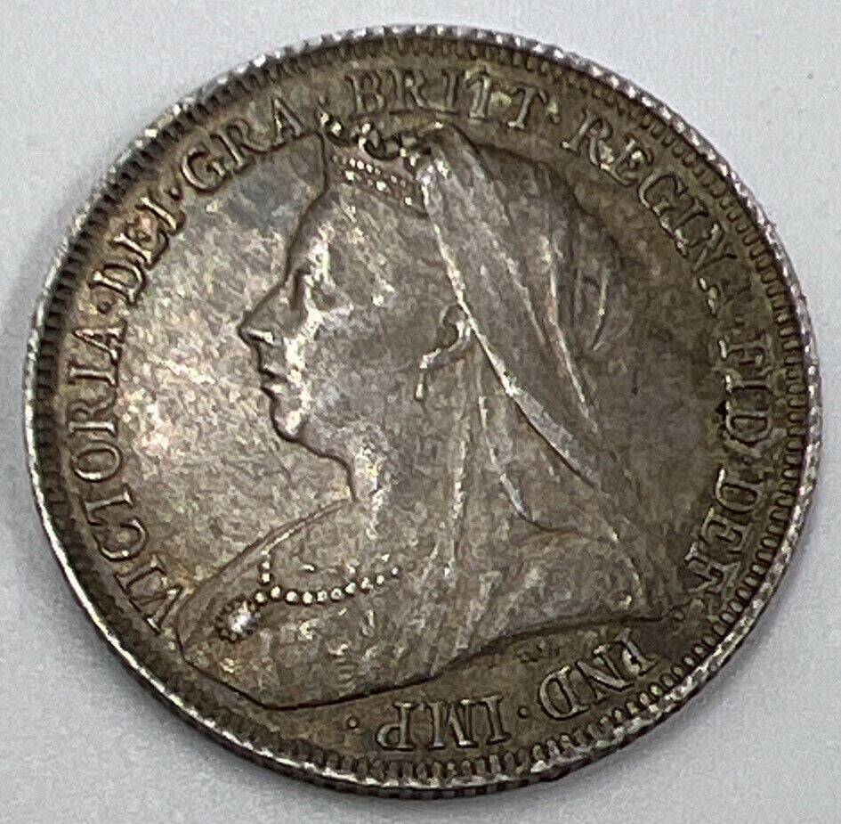 1901 Victoria One Shilling | British Silver Coin | Very High Grade | a1281