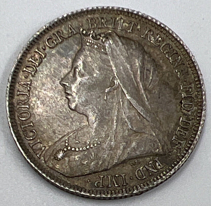 1901 Victoria One Shilling | British Silver Coin | Very High Grade | a1281
