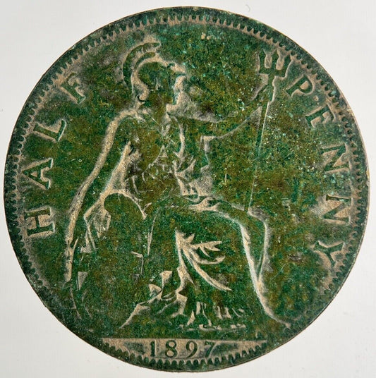 1897 Victoria Half-Penny Coin | Collectable Grade
