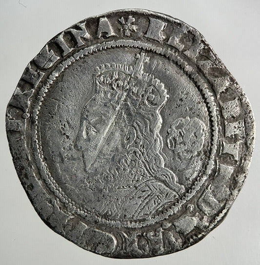 1574 Elizabeth I 1st Sixpence Hammered Silver Coin | Collectable Grade