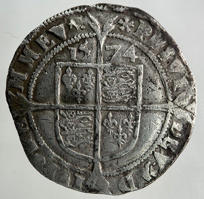 1574 Elizabeth I 1st Sixpence Hammered Silver Coin | Collectable Grade