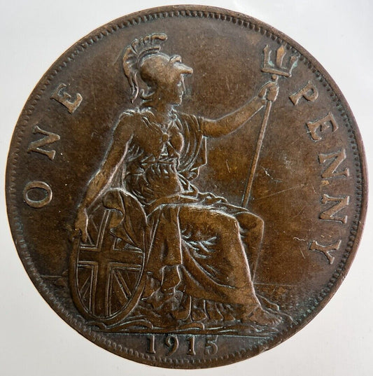 1915 George V One Penny Coin | Fine Collectable Grade