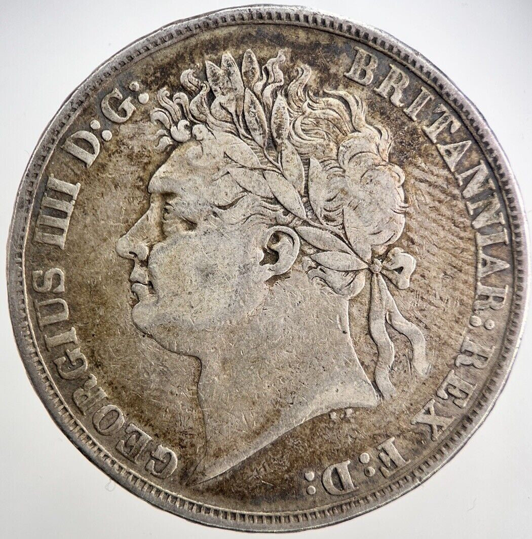1822 George IV Crown Silver Coin | Fine Collectable Grade | a2687