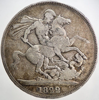 1822 George IV Crown Silver Coin | Fine Collectable Grade | a2687