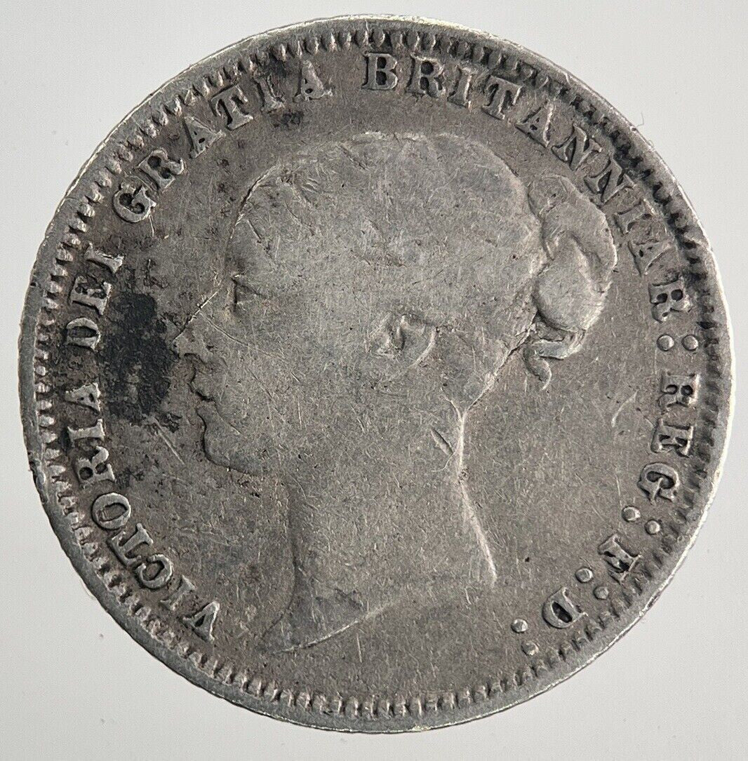 1874 Victoria Sixpence Silver Coin | Fine Collectable Grade | a9965