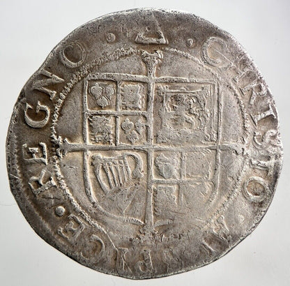 1625-49 Charles I 1st Tower Mint Shilling Silver Hammered Coin | a5980