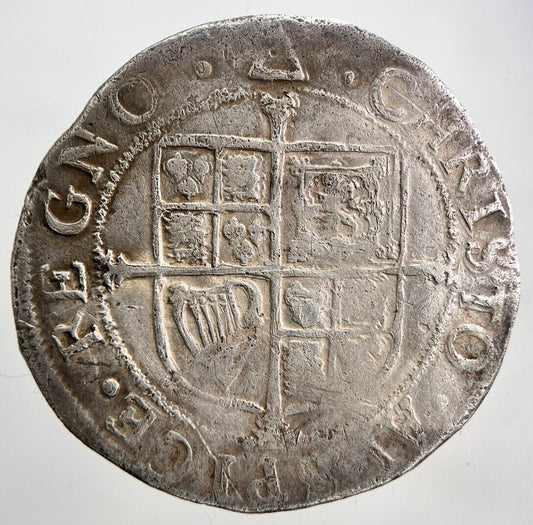 1625-49 Charles I 1st Tower Mint Shilling Silver Hammered Coin | a5980