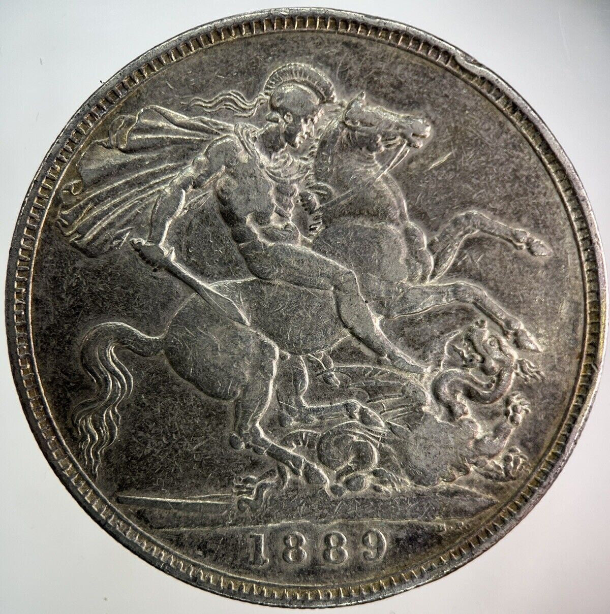 1889 Victoria One Crown Silver Coin | Fine Collectable Grade