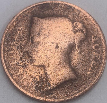 1845 One Cent East India Company Coin | Fair Grade | a502