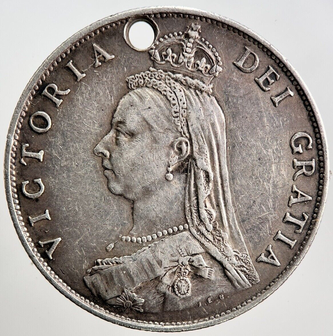 1887 Victoria Florin Silver Coin | Very High Grade | a349