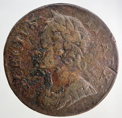 1757 George II 2nd Half-Penny Coin | Collectable Grade