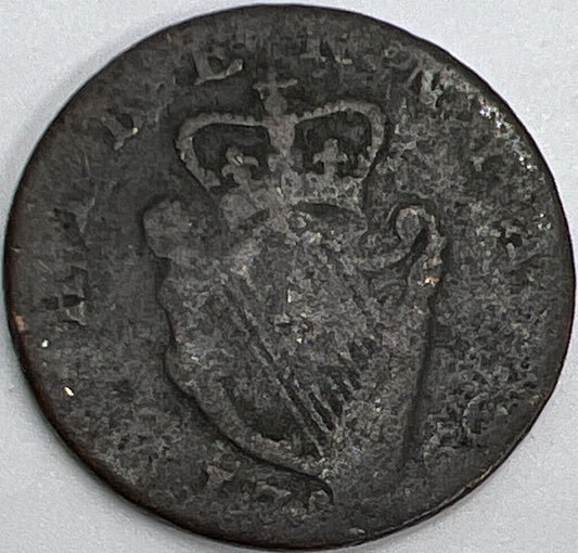 1766 Irish Half Penny | Fair Grade