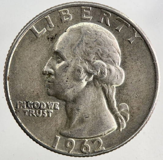 1962-D US USA Quarter Dollar Silver Coin | Very High Grade