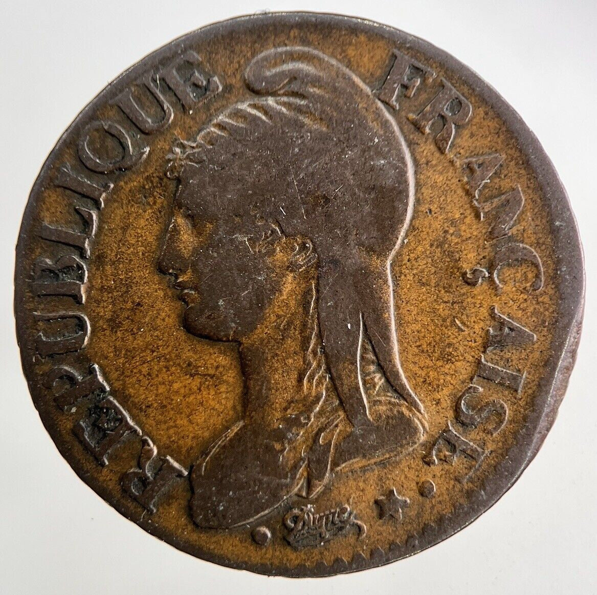 Lan France Cinq 5 Centimes Coin | Fine Collectable Grade