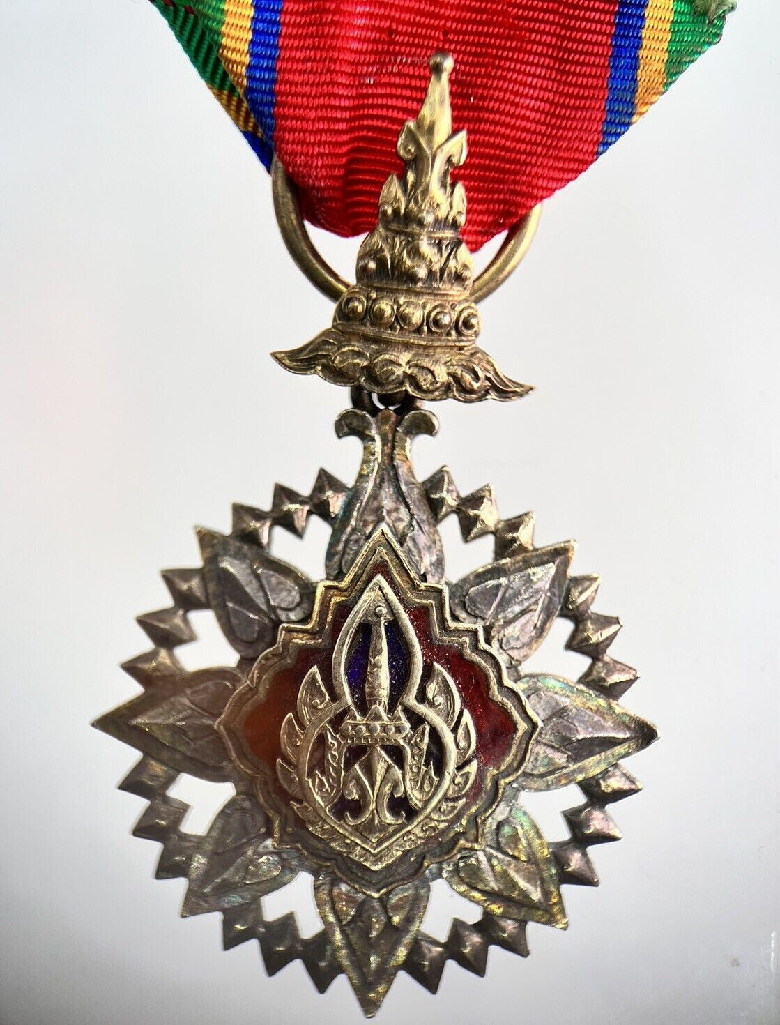 Old Thailand Thai Medal With Ribbon | Collectable Grade