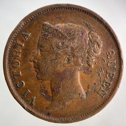 1862 India Straits One Cent Coin | Collectable Grade