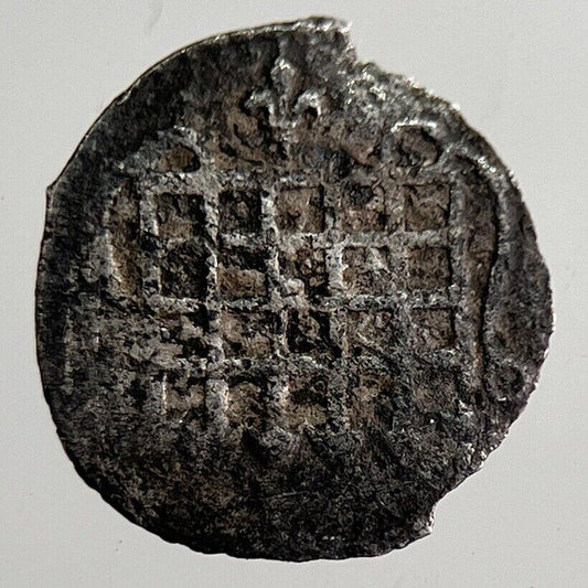 Elizabeth I 1st Portcullis H’Penny British Silver Hammered Coin | a8915