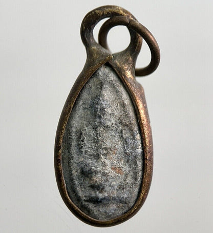 Old Thailand Buddha Necklace Charm Amulet | Height 1.5cm | a7844