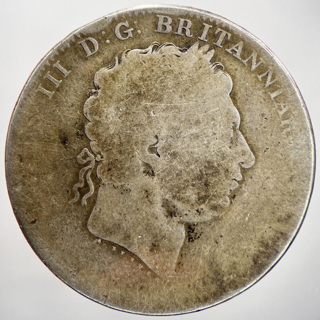 George III Crown British Silver Coin | Fair Grade | a198