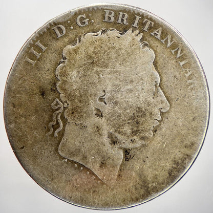 George III Crown British Silver Coin | Fair Grade | a198