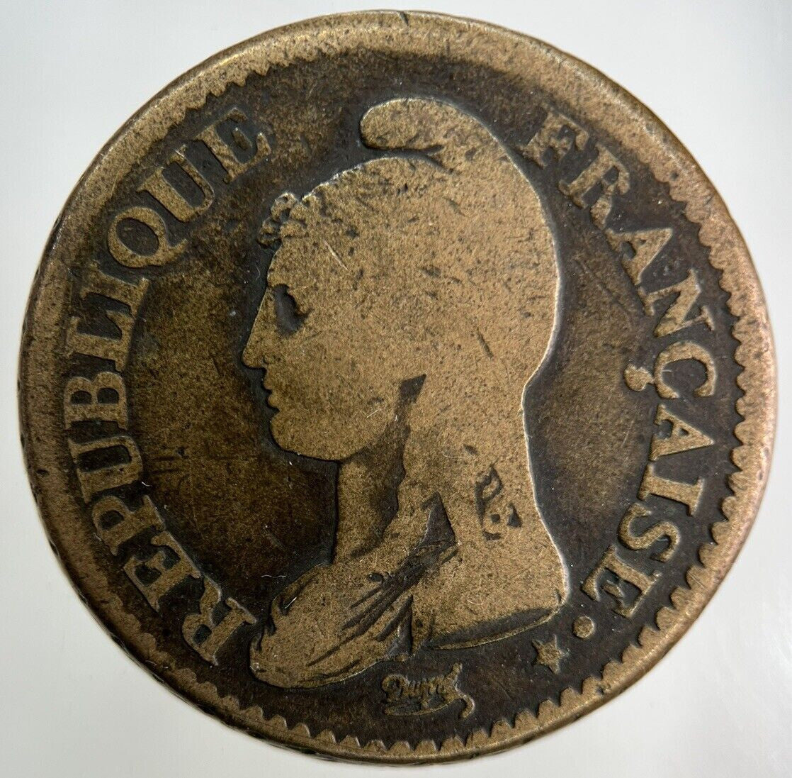 France Lan 5 A Un 1 Decime Coin | Collectable Grade