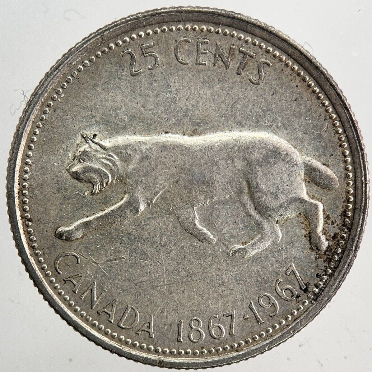 1967 Canada 25 Cents Silver Coin | Fine Collectable Grade | a5917
