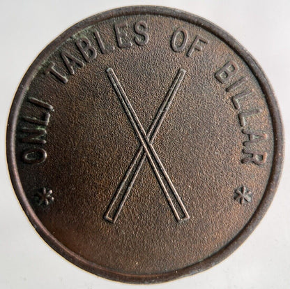 Onli Tables Of Billar Snooker Token Coin | Collectable Grade