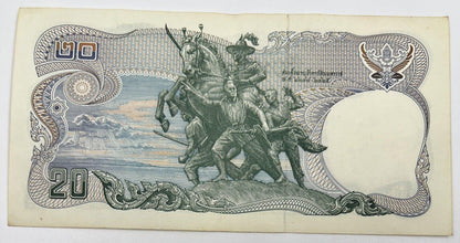 Old Vintage Rama XI Thailand 20 Baht Banknote | Collectable Grade
