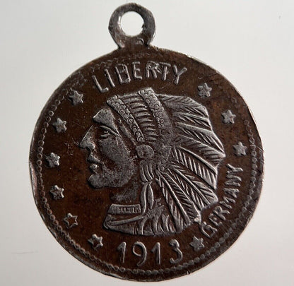 Germany Liberty Indian Head US USA Necklace Coin | Collectable Grade | a2380