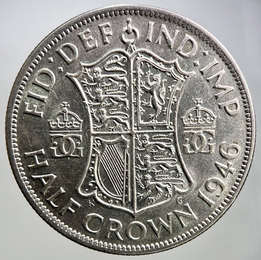 1946 George VI Half-Crown | British Silver Coin | Very High Grade | a2942