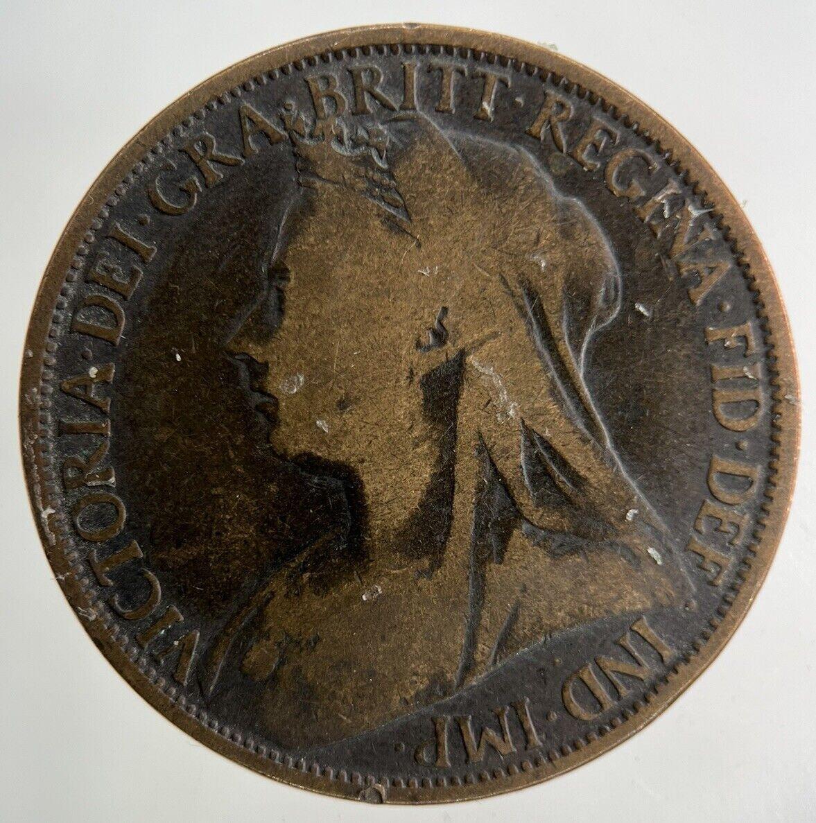 1895 Victoria One Penny Coin | Collectable Grade