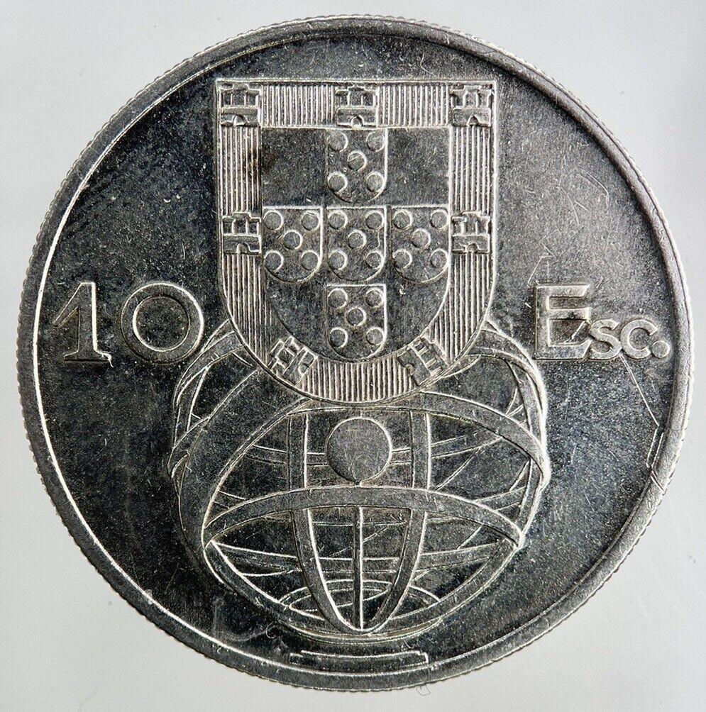 1954 Portugal 10 Escudos Silver Coin | Fine Collectable Grade