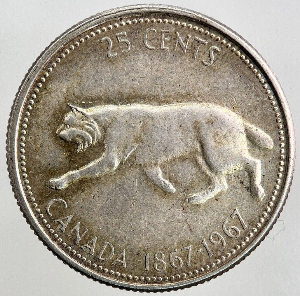 1967 Canada 25 Cents Silver Coin | Fine Collectable Grade