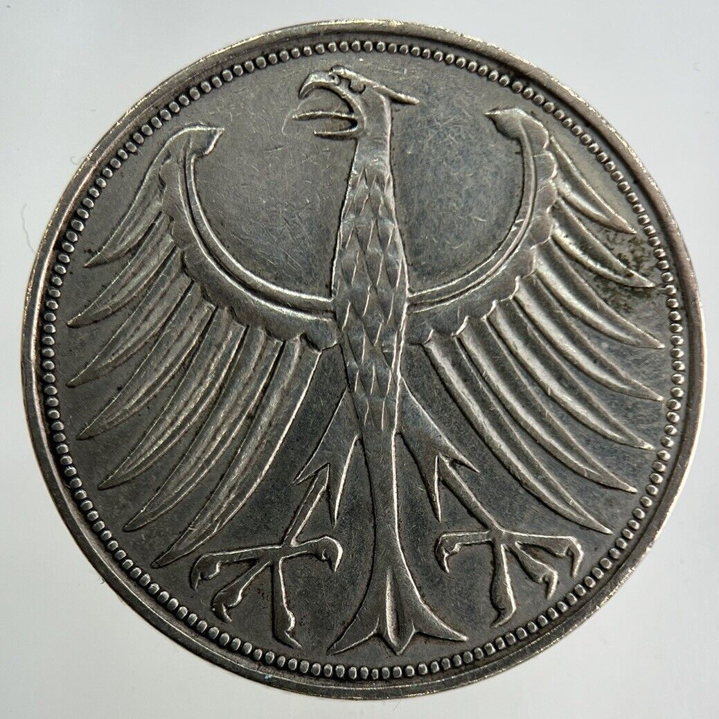 1951 Germany 5 Mark Silver Coin | Fine Collectable Grade